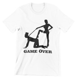 Game over férfi póló legénybúcsúra