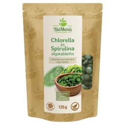 Biomenü Bio Chlorella & Spirulina Tabletta, 125 g