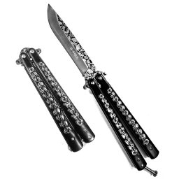 Zsebes csokornyakkendő, Fekete koponyák, 23,5 cm