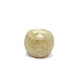 Gyertya golyó paraffin 6cm arany (12 db/szett)