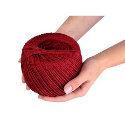 Makramé pamut fonal Ø2 mm – szétfésülhető, 326 m / 500 g
