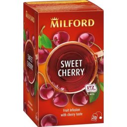 MILFORD Gyümölcstea, 20x2,5 g, MILFORD "Sweet cherry", cseresznye