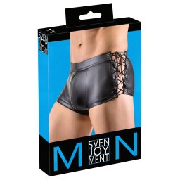 Svenjoyment - oldalt fűzős matt boxer (fekete)