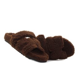 Yolera - Lazy sötétbarna női papucs