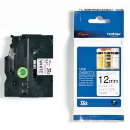 Brother eredeti címkenyomtató szalag, Brother, TZE-N231, fekete nyomtatás/fehér hátlap, laminálatlan, 8m, 12mm