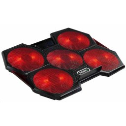 EVOLVEO Ania 14, laptop hűtőállvány, piros háttérvilágítás