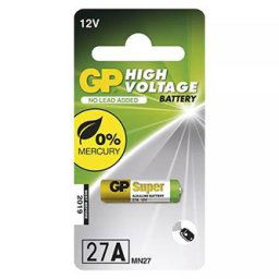 Eldobható alkalikus elem, speciális, A27, 12V, GP, buborékcsomagolás, 1 db, speciális.