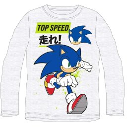 Sonic hosszú ujjú póló szürke