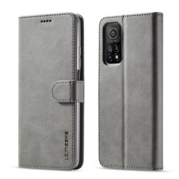 IMEEKE Wallet tok Xiaomi Redmi Note 10 5G / Poco M3 Pro szürke