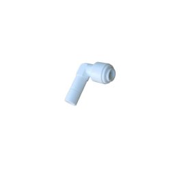 Tömlős "L" könyök bekötő idom (pipa) 1/4" cső x 3/8" tömlő vég - Quick