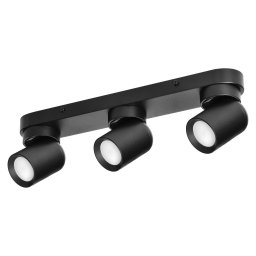 Adviti spot lámpa fali és mennyezeti fekete 3x GU10 málta