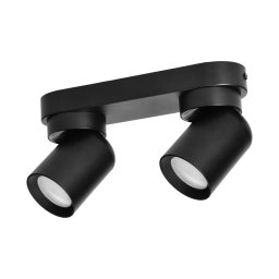 Adviti spot lámpa fali és mennyezeti fekete 2x GU10 málta