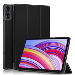 LEATHER Csuklós burkolat Xiaomi Redmi Pad Pro-hoz / Pad-hoz 5G-hoz fekete