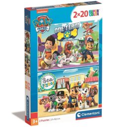 Mancs Őrjárat Sea 2x20 db-os puzzle Clementoni