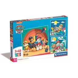 Mancs Őrjárat Beach 3x48 db-os puzzle Clementoni