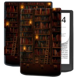 ART Összecsukható tok Pocketbook InkPad 4 743G / InkPad Color 3 743K3 / InkPad Color 2 743 LIBRARY