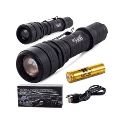 Taktikai LED jratlthet USB zseblmpa - Bailong L3-U3
