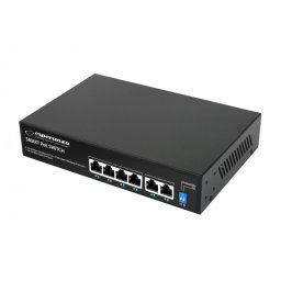Esperanza 4 portos PoE+2 felugr port Ethernet kapcsol 10/100 Mbit/s sebessggel - ENS105