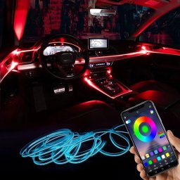 Auts beltri LED vilgts (APP vezrlssel, hangulatfny autkhoz)