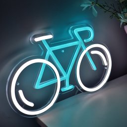 Bicikli alak fali LED Neon tbla