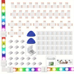 Led szalag csatlakoz 4-ts RGB LED-hez