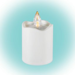 Home CDX 2/WH LED-es LED-es gyertya, beltri, 1db pislkol srga LED