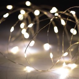 Home SML100WW micro LED fnyfzr, 5 mter, napelemes, kl- s beltri kivitel, 100 db melegfehr micro LED