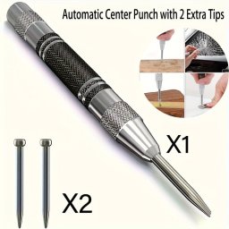 Automata kzps lyukaszt 2 extra szerszmmal - 12.7 cm nehz acl rugs lyukaszt eszkz