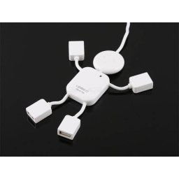 4 portos USB eloszt, emberke formj, praktikus szmtgp-kiegszt