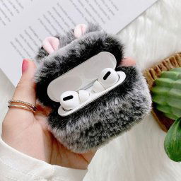 Szrke Plss AirPods Tok AirPods 1/2 Kompatibilis Vdelemhez