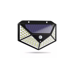 Napelemes kltri LED lmpa 100 LED-del s alkonyat rzkelvel energiatakarkos vilgtshoz