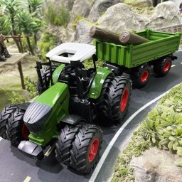 leth 42cm-es Farm Traktor Jtkkszlet Ptkocsival - Gyerekeknek Sznt Mezgazdasgi Jtkmodell