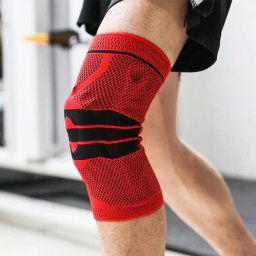 Piros L mret trdvd s trdszort sportolshoz s rehabilitcihoz