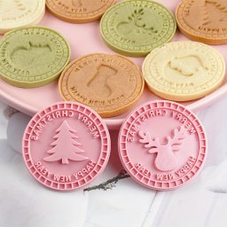 9 darabos karcsonyi 3D dombornyom stemnyvg kszlet - rajzfilm prselhet kekszformk DIY stiblyegzk konyhai kiegsztk pkstemnyekhez