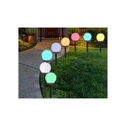 4 db sznes RGB napelemes kerti dekorcis gmb lmpa, 10 cm tmrj