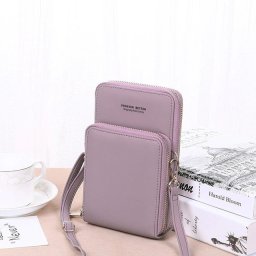 Fekete cipzros crossbody ni tska mindennapi hasznlatra