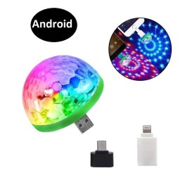 Mini RGB Disco Gmb USB Csatlakozssal - Hordozhat Fnyhatsok Partyhoz s Rendezvnyekhez