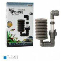 Ista Bio-Sponge akváriumi tapadókorongos szimpla szivacsszűrő (S | 9 cm x 5 cm x 13.5-18.5 cm | Max. 60 literes akváriumhoz)