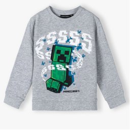 Minecraft Grey gyerek pulóver 8 év / 128 cm