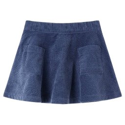 vidaXL Gyerek szoknya zsebekkel Corduroy Navy 92