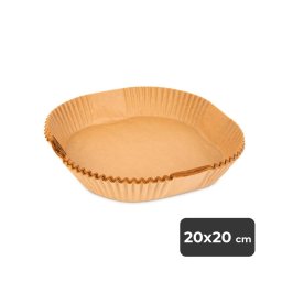 Air fryer sütőpapír - olaj nélküli sütőhöz - négyzet - 20 cm - 50 db / csomag