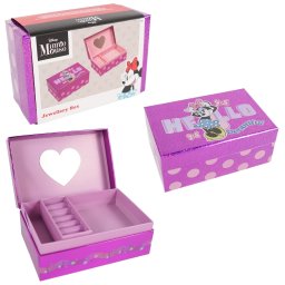 Gyermek ékszerdoboz tükörrel 18x12 cm - több kialakítás Termék színe: Minnie Mouse