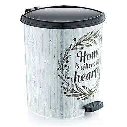 Home is where the heart is feliratú pedálos műanyag szemetes - 11 literes