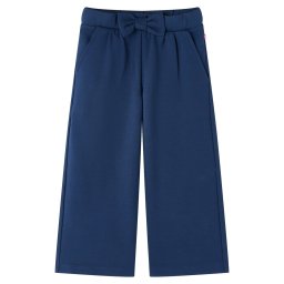 vidaXL Gyerek nadrág széles szárú nadrágokkal Navy 92