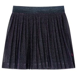 vidaXL Gyerek szoknya csillámokkal Navy Blue 128