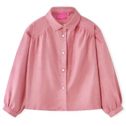 vidaXL Gyerek blúz lámpás ujjal Old Rose 92