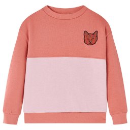 vidaXL Gyerek pulóver Colour Block Pink 116