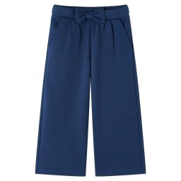vidaXL Gyerek nadrág széles szárú nadrágokkal Navy 104