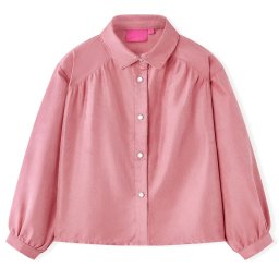 vidaXL Gyerek blúz lámpás ujjal Old Rose 116