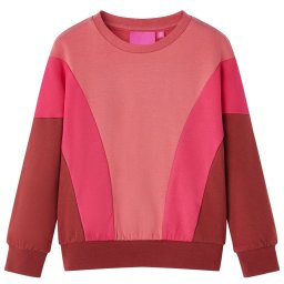 vidaXL Gyerek pulóver Colour Block Rózsaszín és Henna 104
